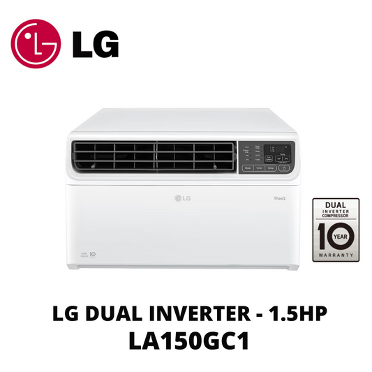 LG Dual Inverter Window Type Airconditioner 1.5 HP LA150GC1