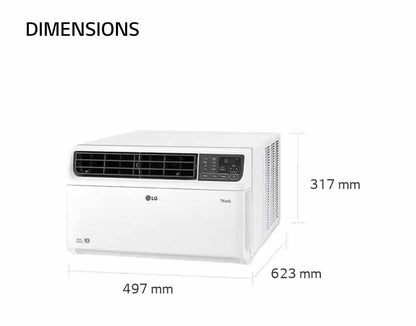 LG Dual Inverter Window Type Airconditioner 0.80 HP LA080GC2