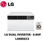 LG Dual Inverter Window Type Airconditioner 0.80 HP LA080GC2